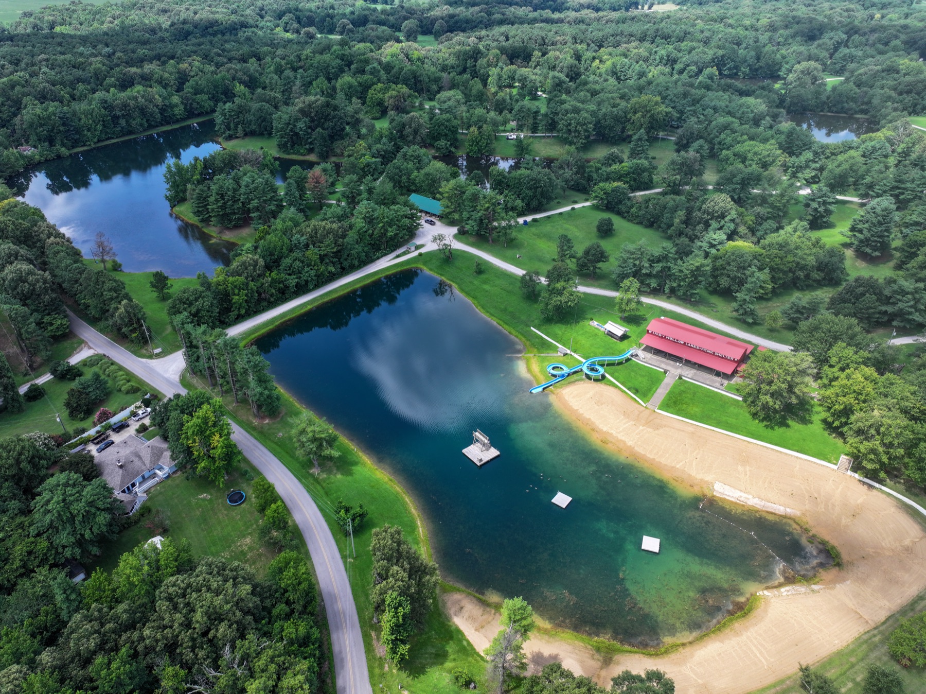Aerial view of Windy Hollow
